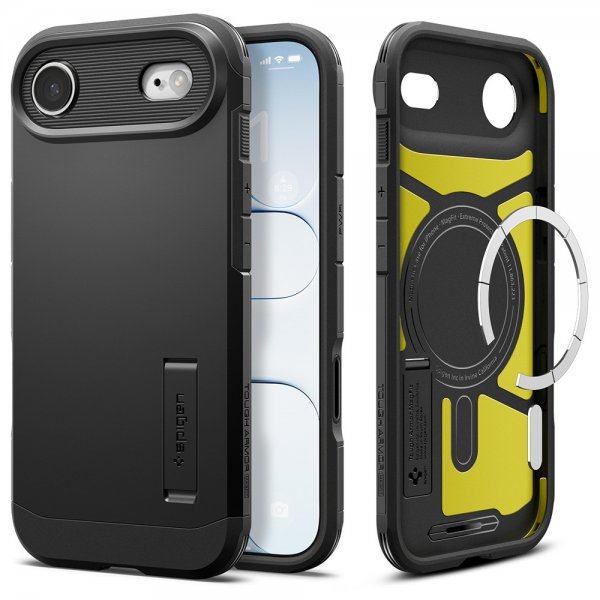 Spigen iPhone Air -kuori, Tough Armor, T MagFit, musta