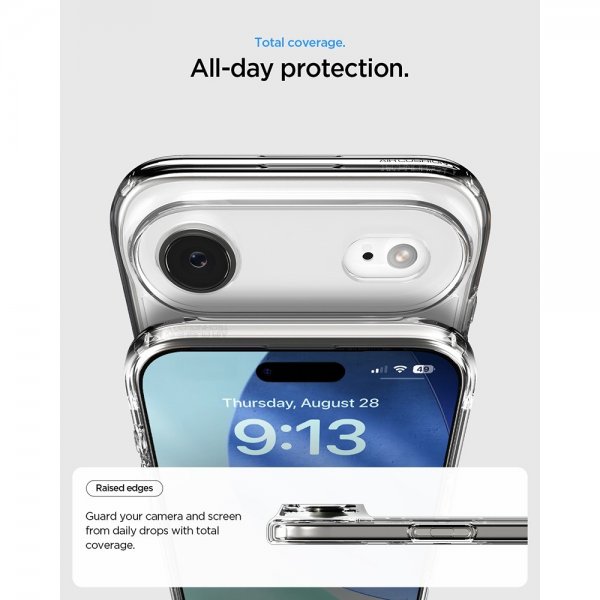 Spigen iPhone Air -suojakuori Ultra Hybrid Crystal Clear