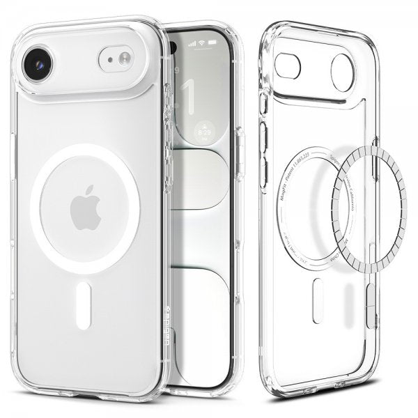 Spigen iPhone Air -kuori Ultra Hybrid MagFit Clear White