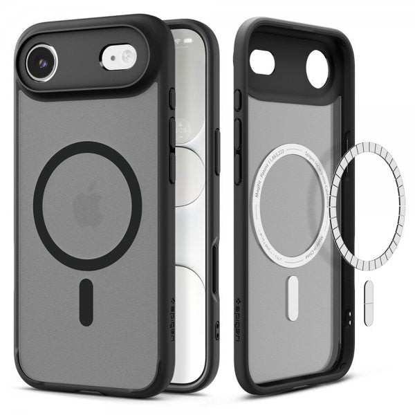 Spigen iPhone Air -kuori Ultra Hybrid MagFit Frost Black
