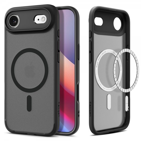 Spigen iPhone Air -kuori Ultra Hybrid MagFit Frost Black
