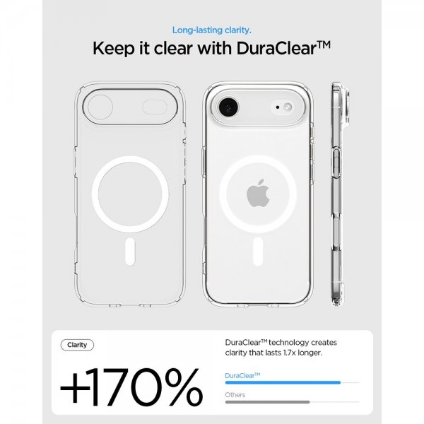 Spigen iPhone Air -kuori Ultra Hybrid MagFit Frost White