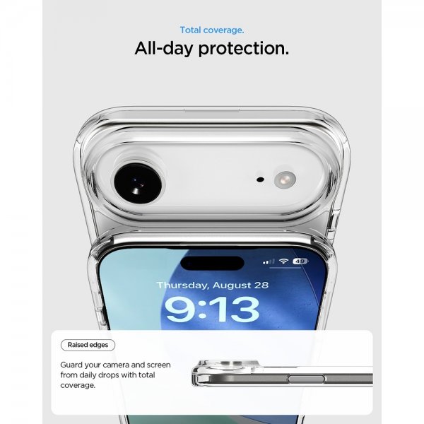 Spigen iPhone Air -kuori Ultra Hybrid S MagFit Clear White