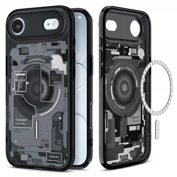 Spigen iPhone Air -kuori Ultra Hybrid Zero One MagFit musta