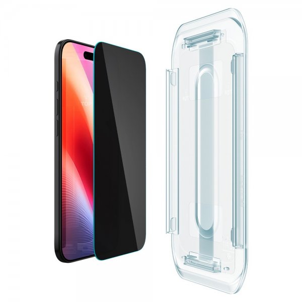 Spigen iPhone Air -näytönsuoja GLAS.tR EZ Fit Privacy 2 kpl