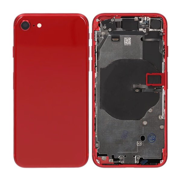 iPhone SE 2020 Takaosa ja Täydellinen Kehys OEM - Punainen