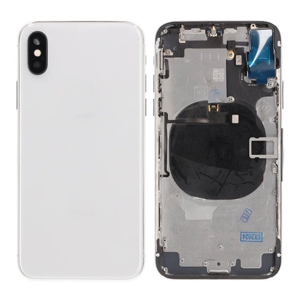 iPhone X Takakansi ja Koko Runko Premium - Hopea