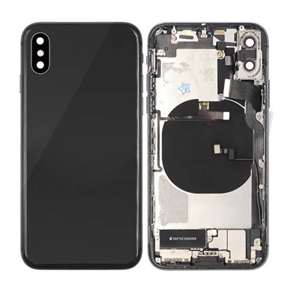 iPhone X Takaosa täydellä rungolla – Musta