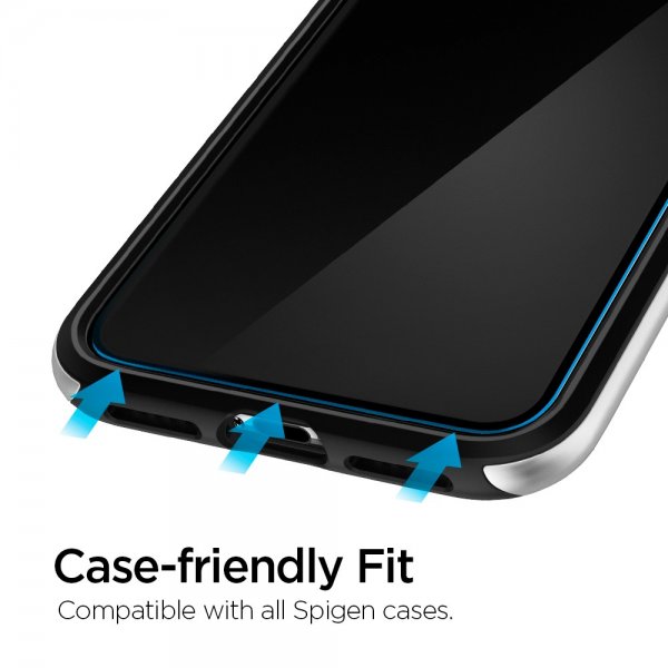 Spigen iPhone X/Xs/11 Pro -näytönsuoja GLAS.tR ALIGNmaster 2 kpl