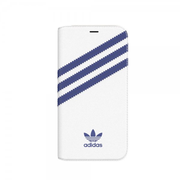 Adidas iPhone X/Xs Kotelo TAI Booklet Case SS19 Valkoinen Sininen