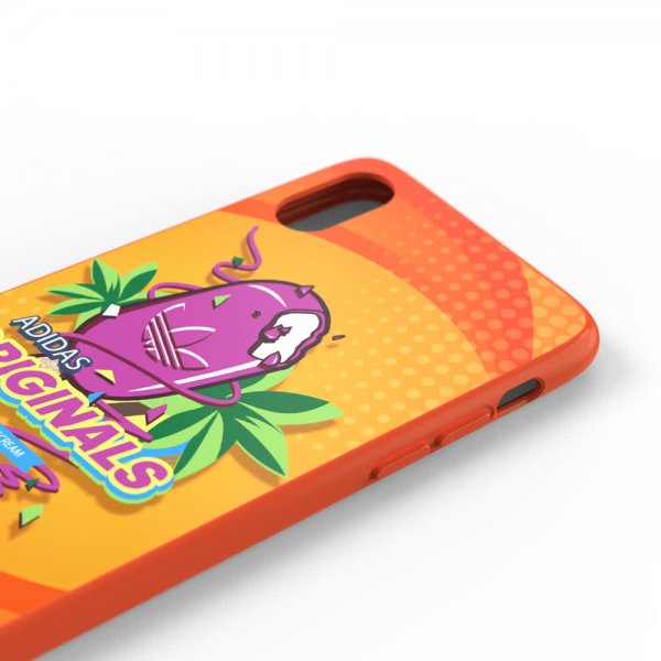 Adidas iPhone X/Xs -kuoret OR Moulded Case Bodega FW19 Active Orange