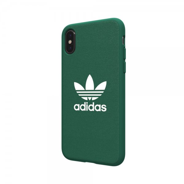 Adidas iPhone X/Xs -kuori TAI muotoiltu kangaskotelo FW19 Collegiate Green