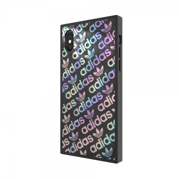Adidas iPhone X/Xs -suojakuori tai Square Case FW19 Black Holographic