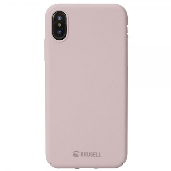 Krusell iPhone X/Xs -suojakuori Sandby Cover Dusty Pink