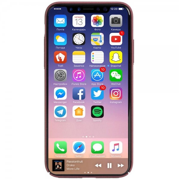 Krusell iPhone X/Xs -kuoret Sandby Cover Rust