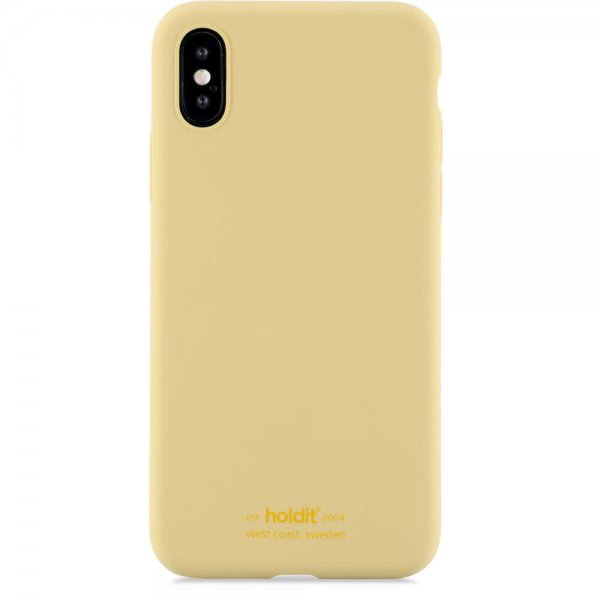 holdit iPhone X/Xs Silikonikuori Keltainen