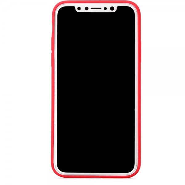 holdit iPhone X/Xs -silikonikuori, Ruby Red