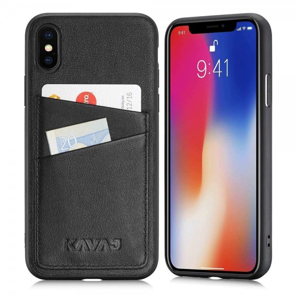 KAVAJ iPhone X/Xs -kuori Tokyo, musta