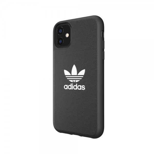 Adidas iPhone 11 -suojakuori tai Trefoil Snap Case FW19, musta-valkoinen