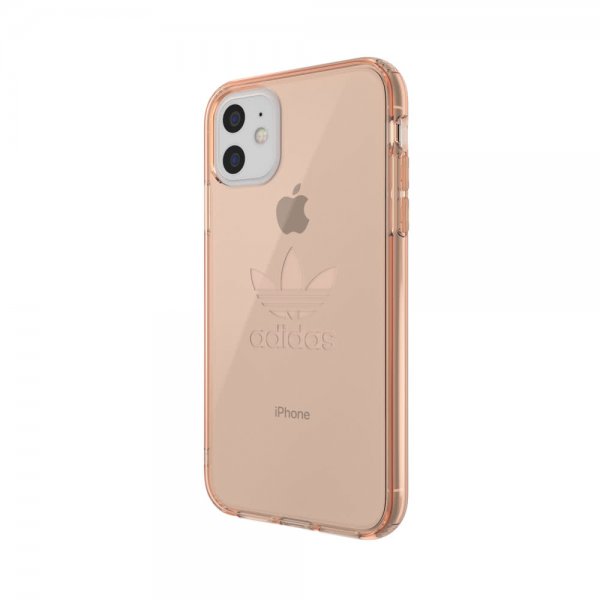 Adidas iPhone 11 -suojakuori TAI läpinäkyvä suojakuori FW19 Rose Gold