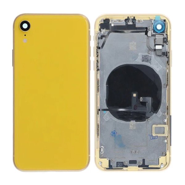 iPhone XR Takaosa täydellä kehyksellä Premium - Keltainen