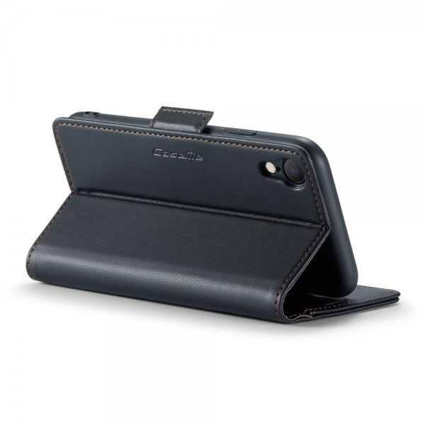 CaseMe iPhone Xr Kotelo 023 Series Musta
