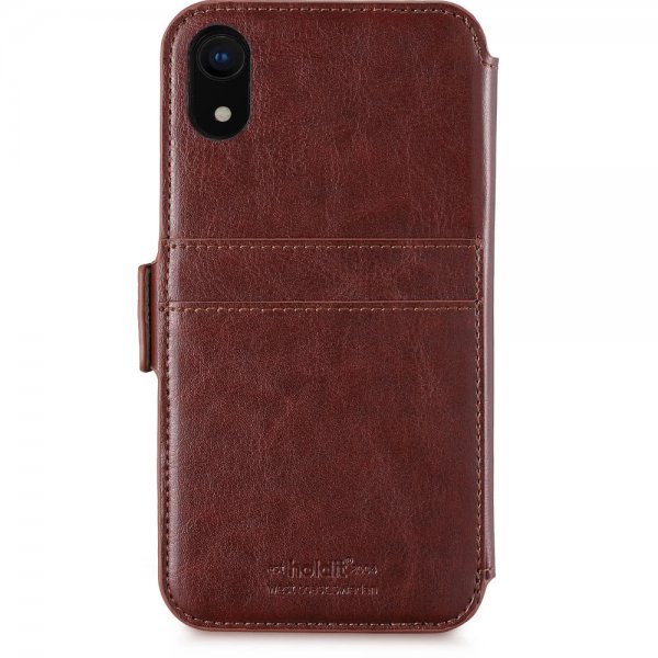holdit iPhone Xr Fodral Berlin Irrotettava Kuori Tummanruskea
