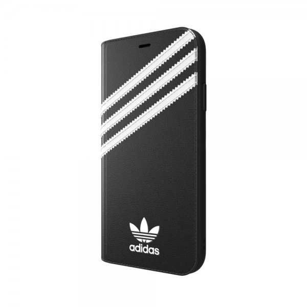 Adidas iPhone Xr Kotelo TAI Booklet Case BASIC FW18 Musta Valkoinen