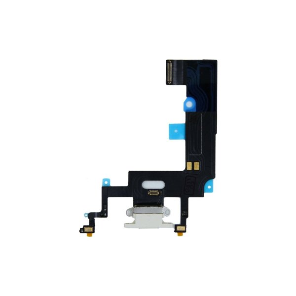 iPhone XR Latausliitin Joustokaapeli - Valkoinen