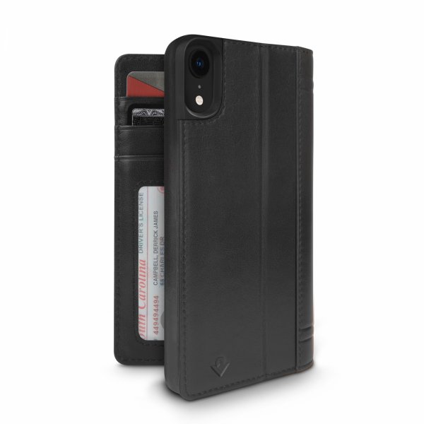 Twelve South iPhone Xr Lompakkokotelo Journal Musta