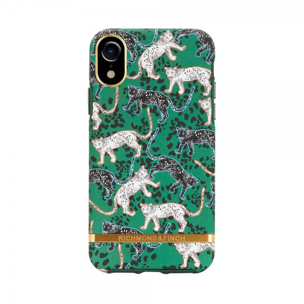 Richmond & Finch iPhone Xr -kuori, Green Leopard
