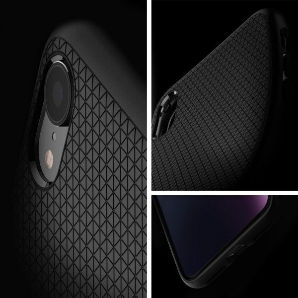Spigen iPhone Xr Kuori Liquid Air Mattamusta