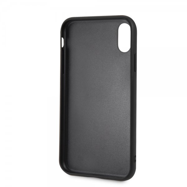 BMW iPhone Xr Kuoret Logo Perforoitu Musta
