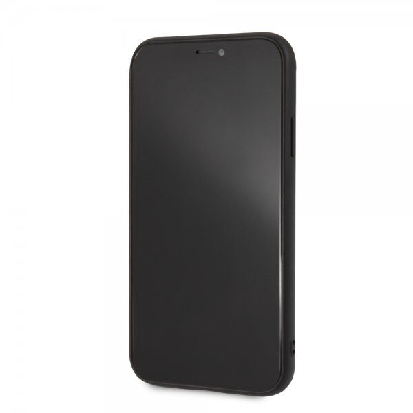 BMW iPhone Xr Kuoret Logo Perforoitu Musta