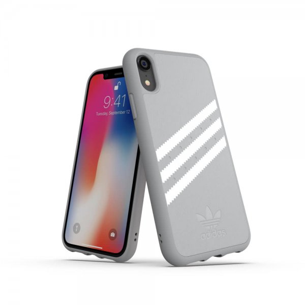 Adidas iPhone Xr Kuoret OR Moulded Case FW18 SUEDE Harmaa Valkoinen