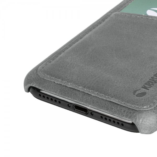 Krusell iPhone Xr Suojakuori Sunne Cardcover Vintage Grey