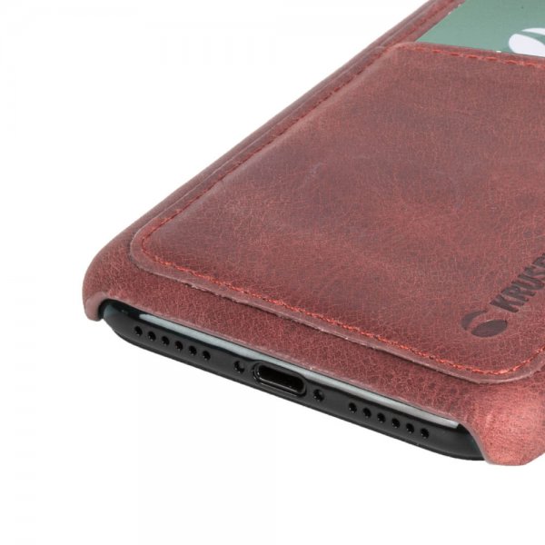 Krusell iPhone Xr Suojakuori Sunne Cardcover Vintage Red