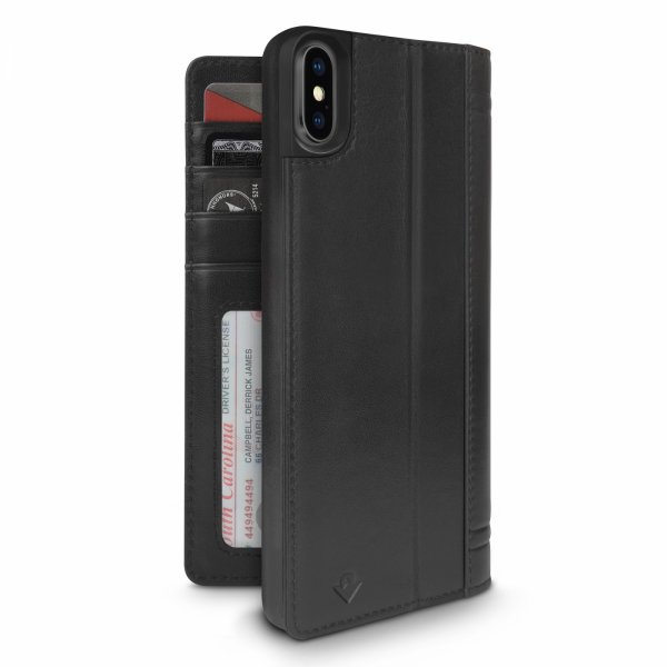 Twelve South iPhone Xs Max Lompakkokotelo Journal Musta