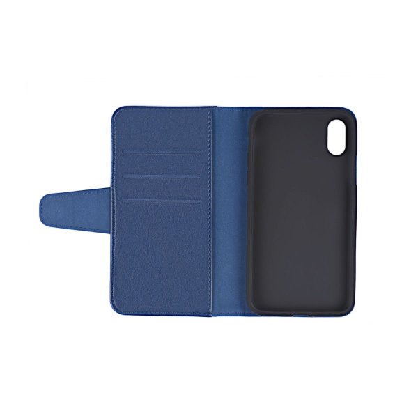 iPhone Xs Max Kotelo, jossa on taitettava korttipaikka, sininen