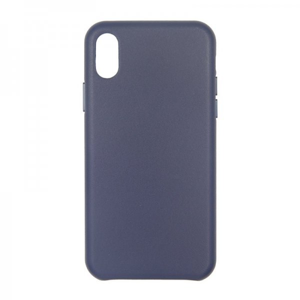 iPhone X/iPhone Xs Kuori Nahka Sininen