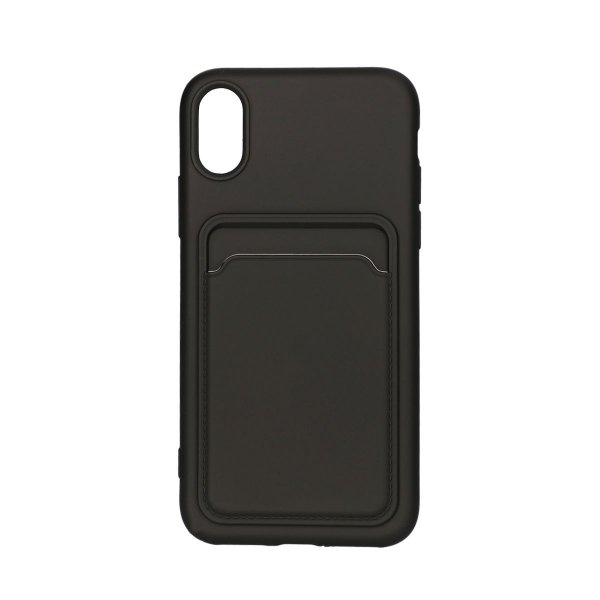 iPhone X/iPhone Xs Kuoret Korttikotelo Musta