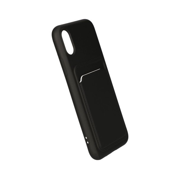 iPhone X/iPhone Xs Kuoret Korttikotelo Musta