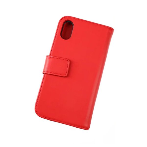 Rvelon iPhone X/iPhone Xs Kotelo Aito Nahka Punainen