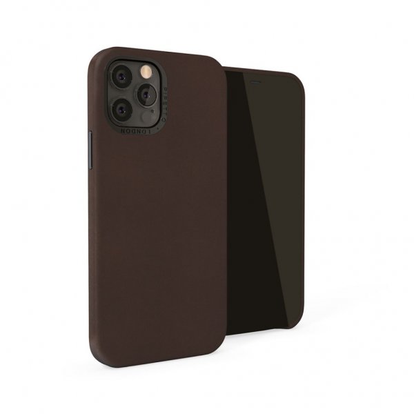 Pipetto iPhone 12 Pro Max Magnetic Leather Case magneettipidikkeellä, ruskea