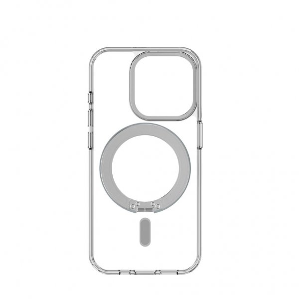 Decoded iPhone 15 Pro Skal Recycled Plastic Transparant Loop Stand Back Cover Kirkas