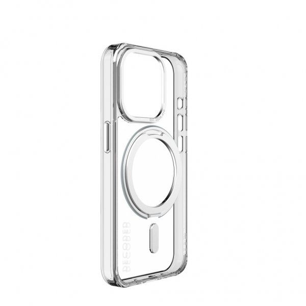 Decoded iPhone 15 Pro Skal Recycled Plastic Transparant Loop Stand Back Cover Kirkas