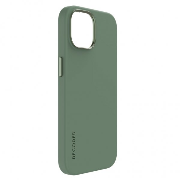 Decoded iPhone 15 Pro Max Kuori Silikoni Takakansi Sage Leaf Green