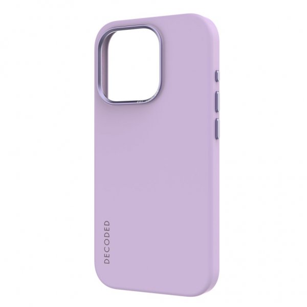 Decoded iPhone 15 Pro -silikonisuojakuori, Lavender