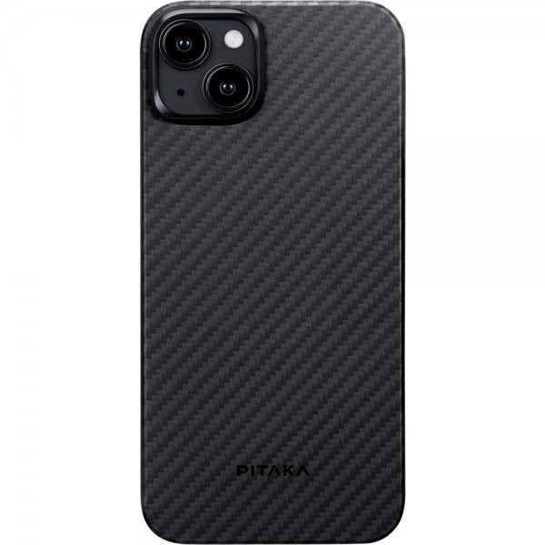 Pitaka iPhone 15 -kuori MagEZ Case 4, musta/harmaa twill