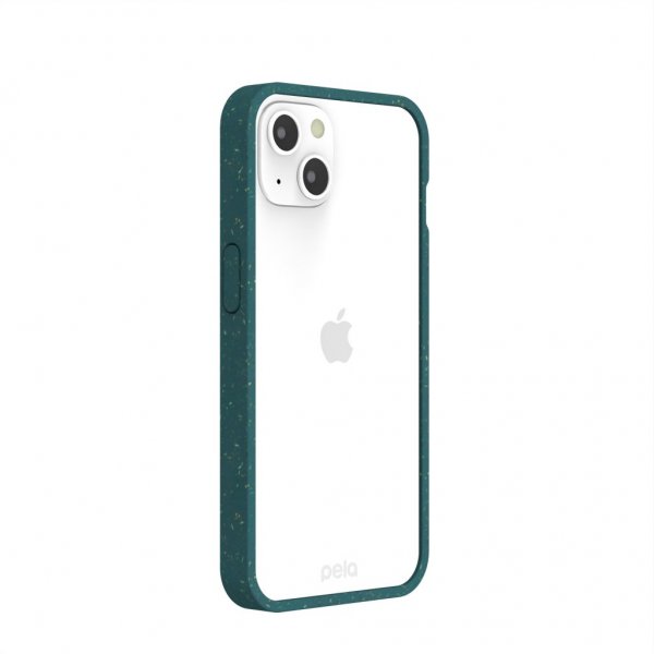 Pela iPhone 13 -kuori, ympäristöystävällinen läpinäkyvä vihreä